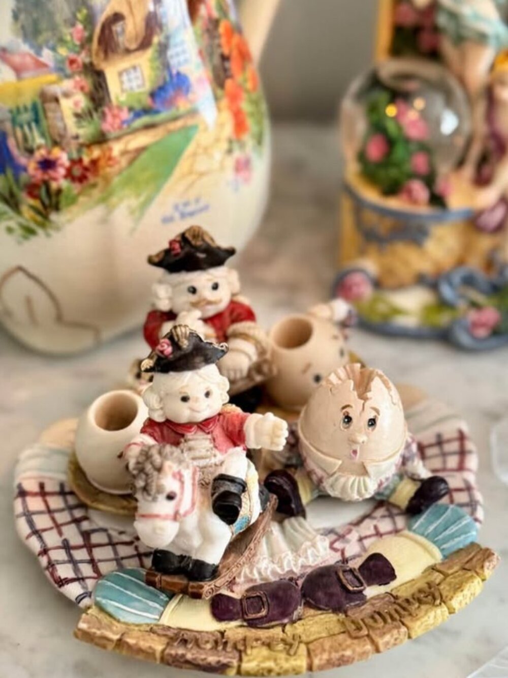 Humpty Dumpty Miniature Tea Set Vintage 1990s Popular Imports